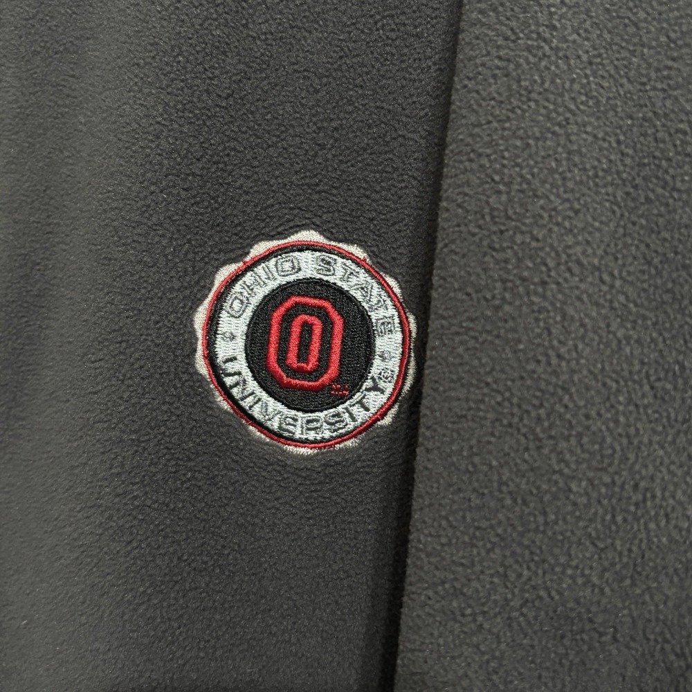 Vintage Champion Fleece Pullover Men's 2X Gray Ohio State University 1/4 Zip - Picture 3 of 10